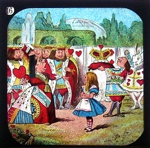 Alice in Wonderland - magic lantern slide